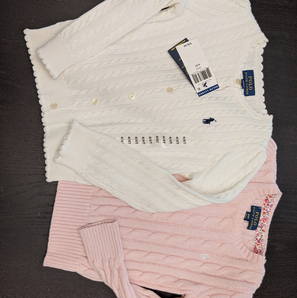 Two Ralph Lauren sweaters